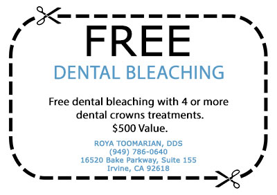 Free Bleaching Special | Roya Toomarian, DDS | Irvine Cosmetic Dentist